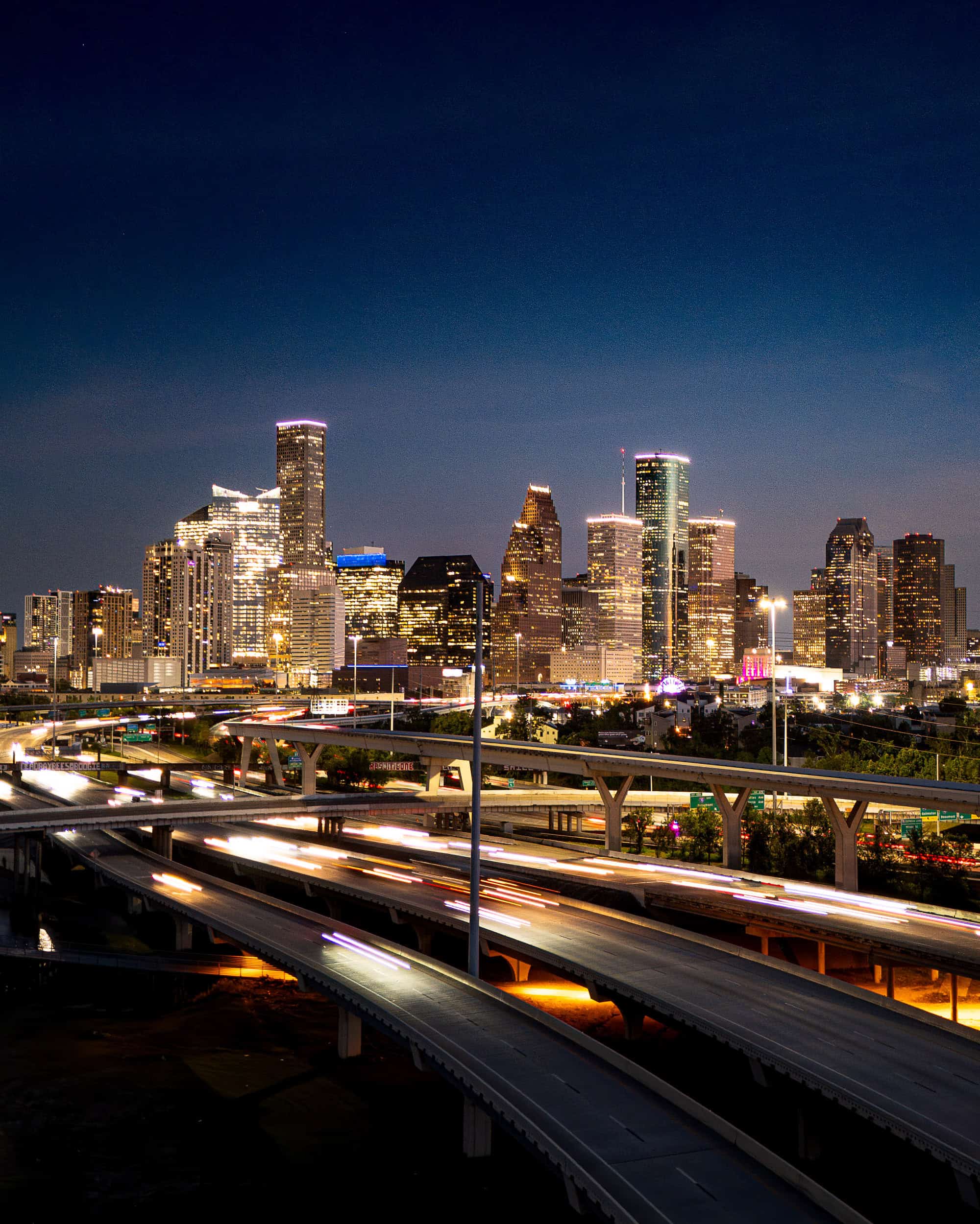 Houston TX Skyline at Night